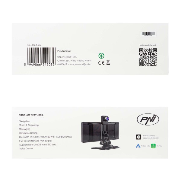 Avtomobilski monitor D1026 z DVR