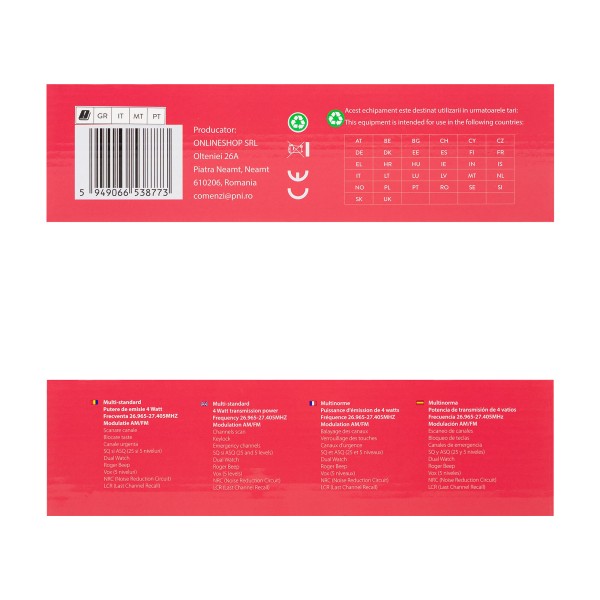 Prenosna CB postaja ESCORT HP 92