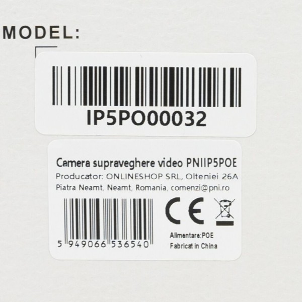 PNI IP kamera IP5POE 5MP