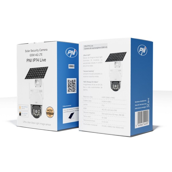 PNI IP kamera IP74 Live 4G LTE
