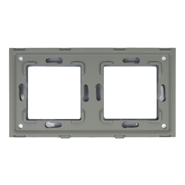 Dvojni stekleni okvir RM202W za vtičnice