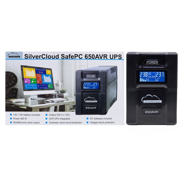 UPS SilverCloud SafePC 650AVR