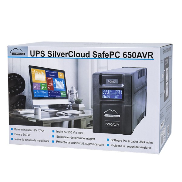 UPS SilverCloud SafePC 650AVR