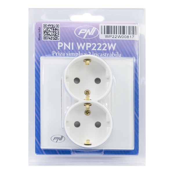 Vgradna dvojna vtičnica WP222W