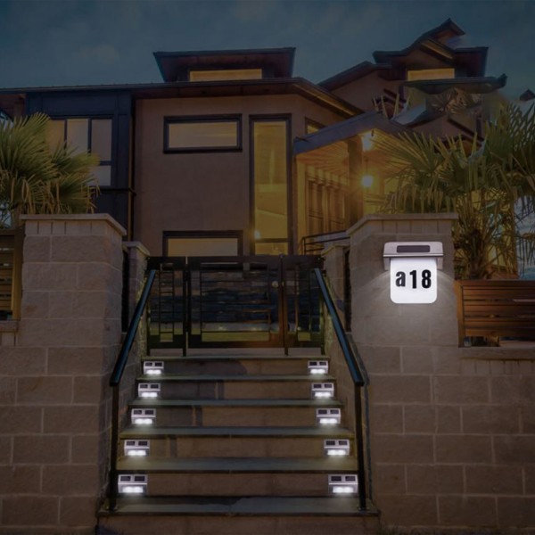 Solarna svetilka z hišno številko WS20