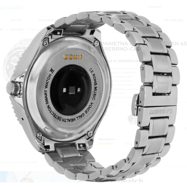 Garett pametna ura MEN 4S, srebrno-modra