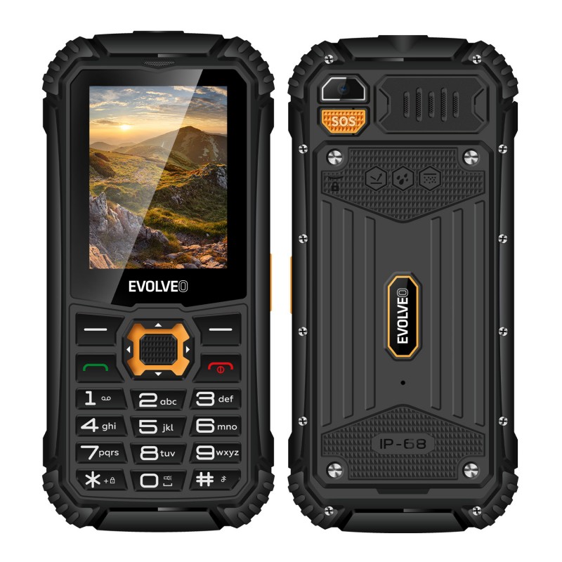 Evolveo GSM aparat StrongPhone Q1 Črno Oranžna