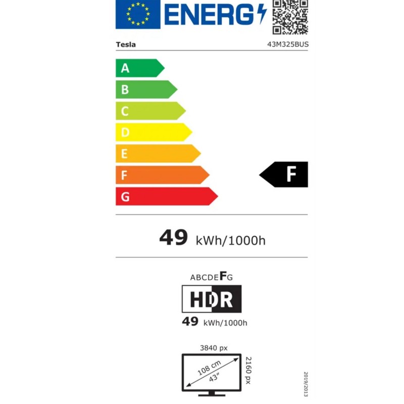 LED TV Tesla 43M325BUS televizor, UHD, VIDAA