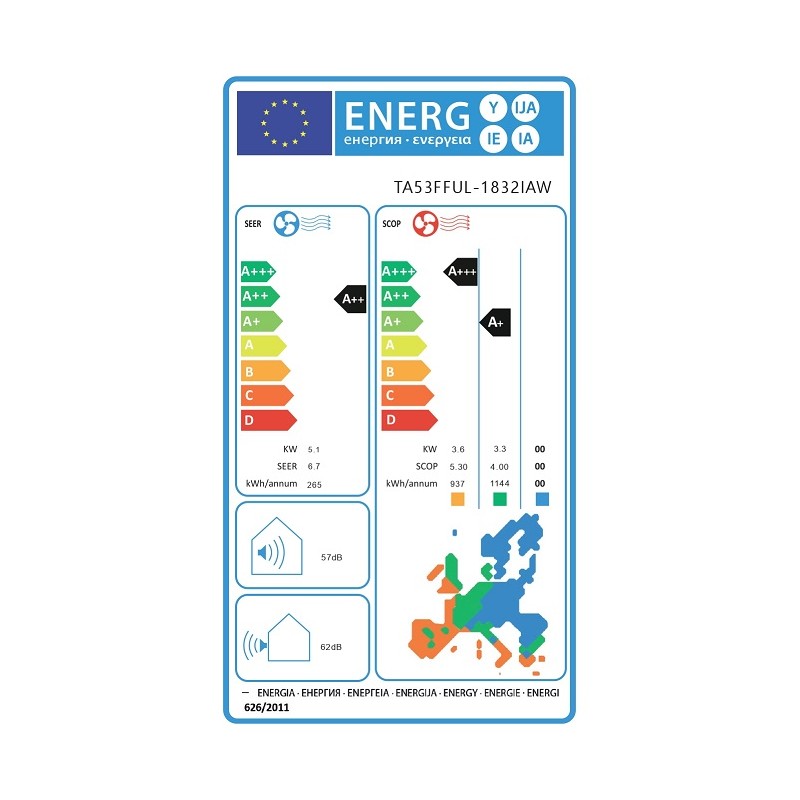 Tesla klimatska naprava TA53FFUL-1832IAW