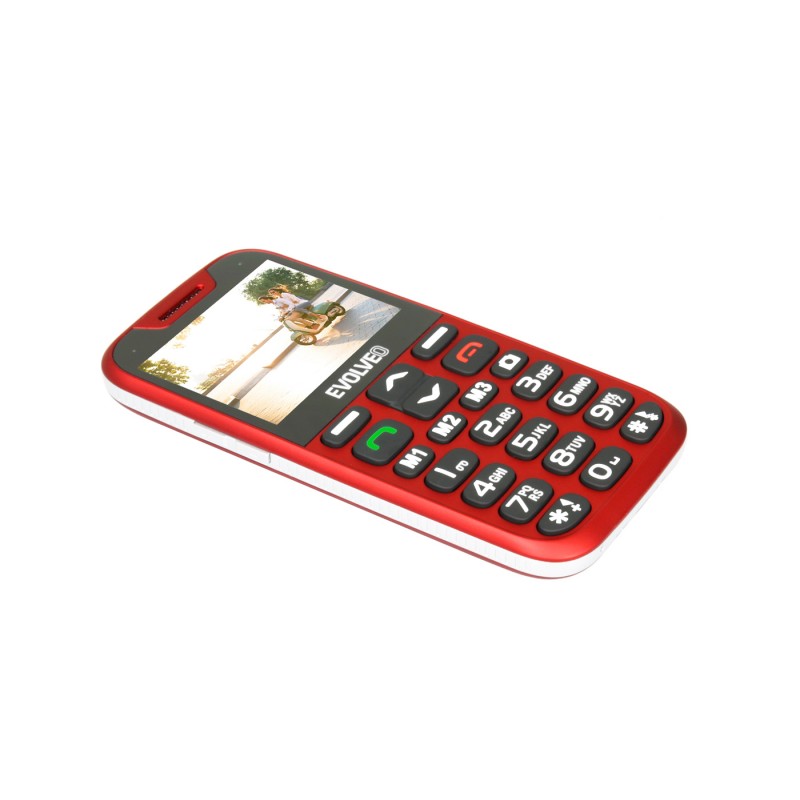 Evolveo GSM aparat EasyPhone XD Rdeč klasični mobilni telefon