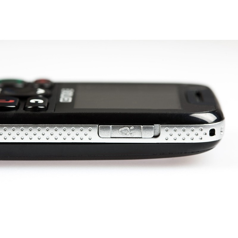 EasyPhone mobilni telefon za starejše s polnilnim stojalom (črn) - Odprta embalaža