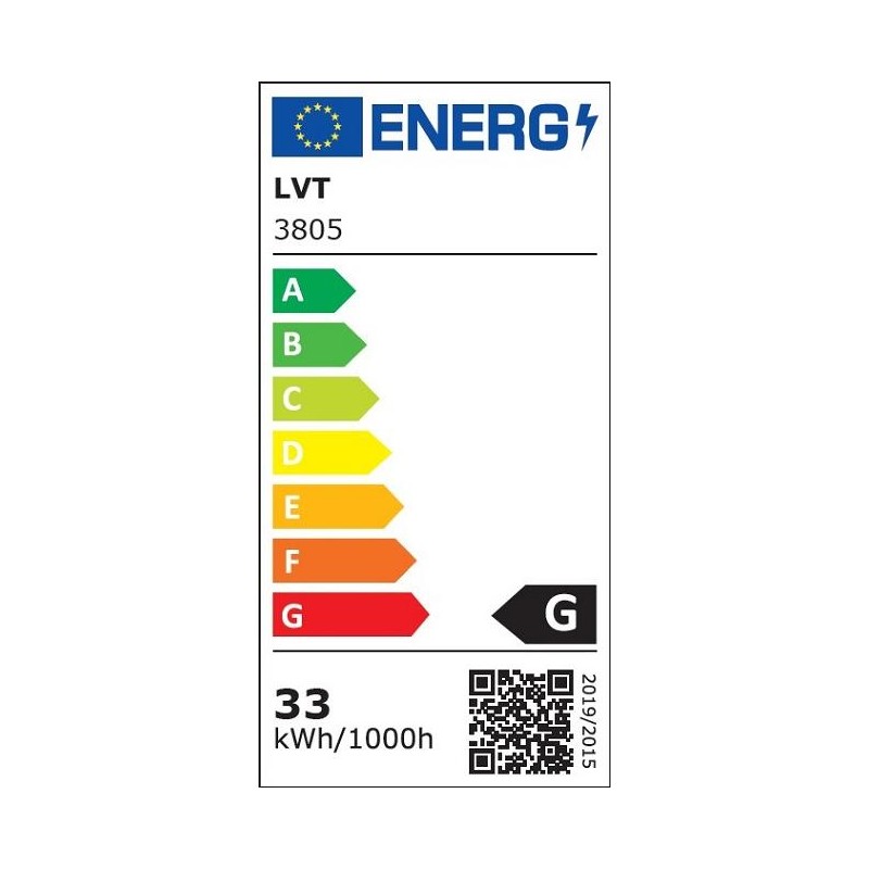 LED lestenec Galaxis Taurus 40x6 cm 33W 3805 Črn