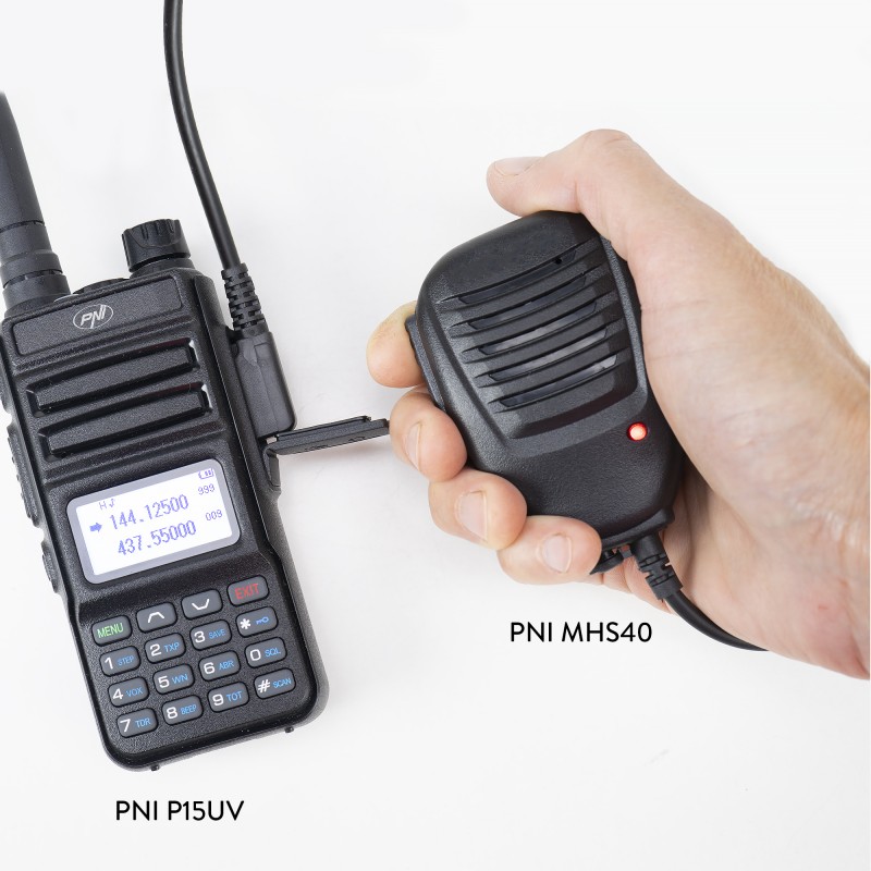Prenosna VHF / UHF radijska postaja PNI P15UV dual band, z baterijo 1500mAh