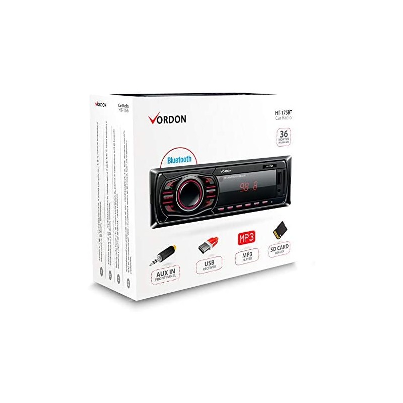 Avtoradio ARIZONA HT-175BT, Bluetooth, 4x60W, 1DIN - Odprta embalaža