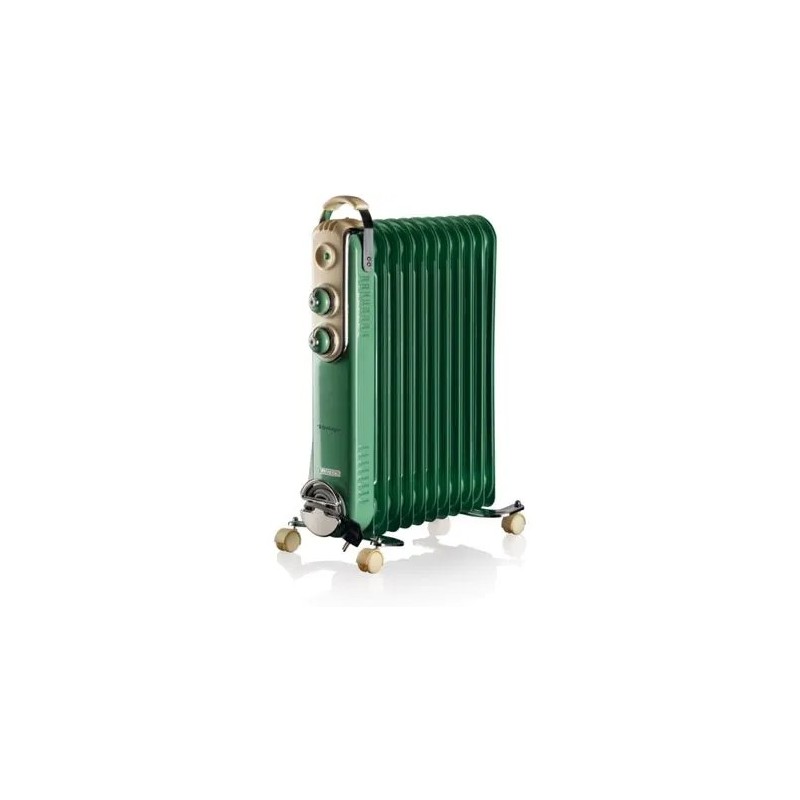 Ariete Oljni reberni radiator 11 Vintage 839, zelen.