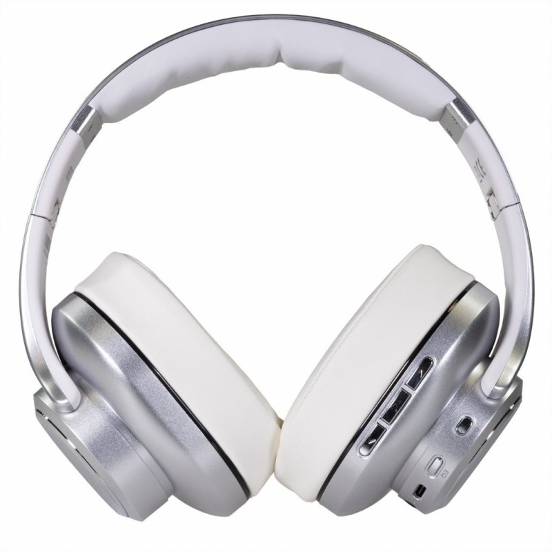 SupremeSound 8EQ, Bluetooth slušalke z zvočnikom in izenačevalnikom 2v1, srebrne barve