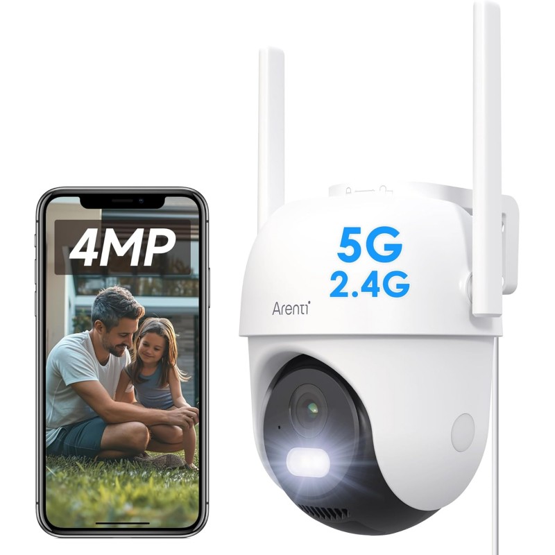 OP1 nadzorna kamera, Zunanja,4MP UHD, 2,4 in 5,8GHz, Arenti