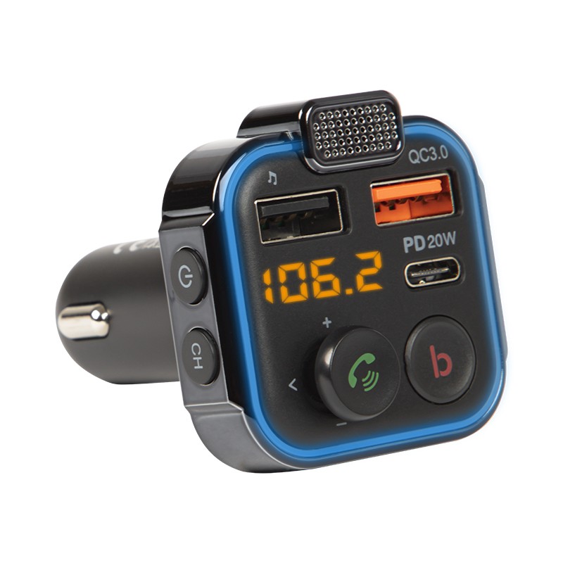FM oddajnik 74-166, Bluetooth + Hitri polnilec + USB C