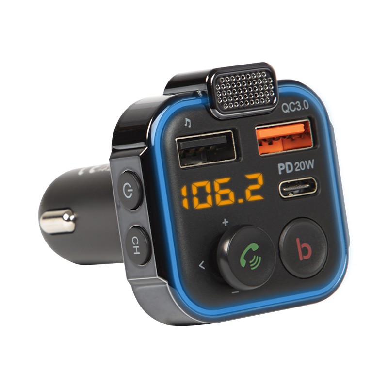 FM oddajnik 74-166, Bluetooth + hitri polnilec + USB C - Odprta embalaža