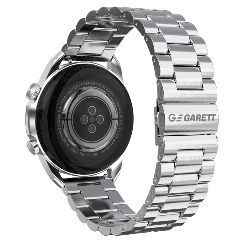 Garett pametna ura V10, srebrno jeklo