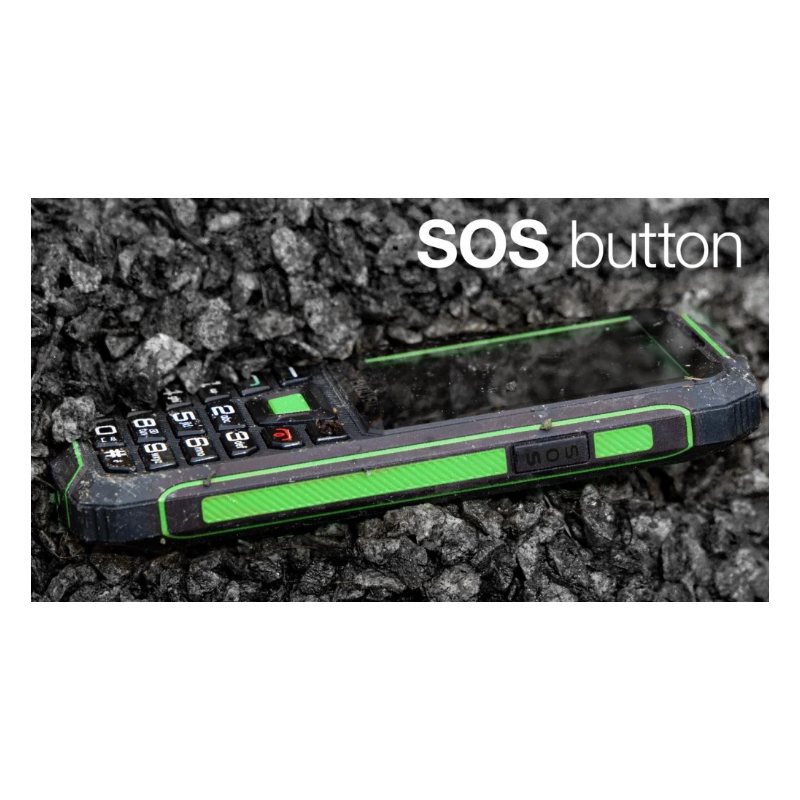Evolveo GSM aparat StrongPhone W4  črno zelen