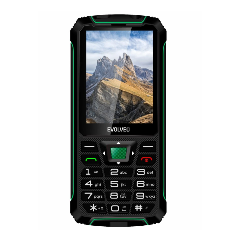 Evolveo GSM aparat StrongPhone W4  črno zelen