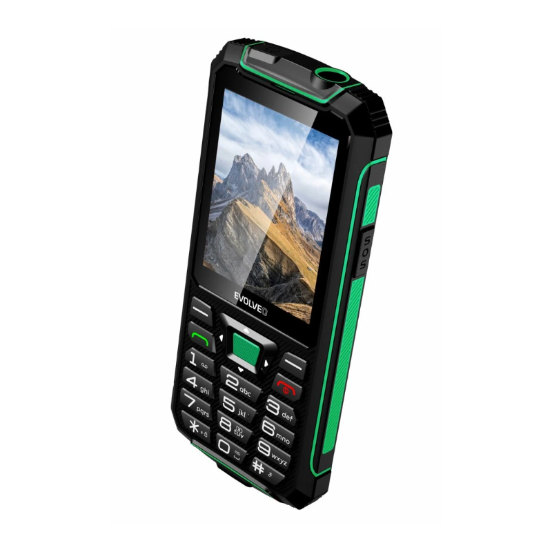 Evolveo GSM aparat StrongPhone W4  črno zelen