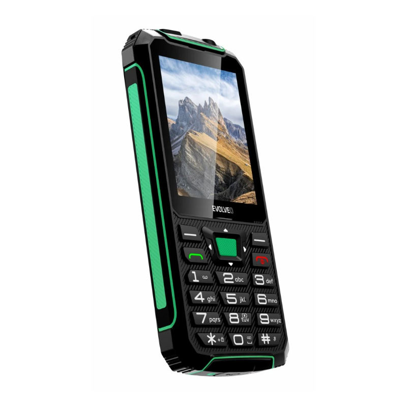 Evolveo GSM aparat StrongPhone W4  črno zelen