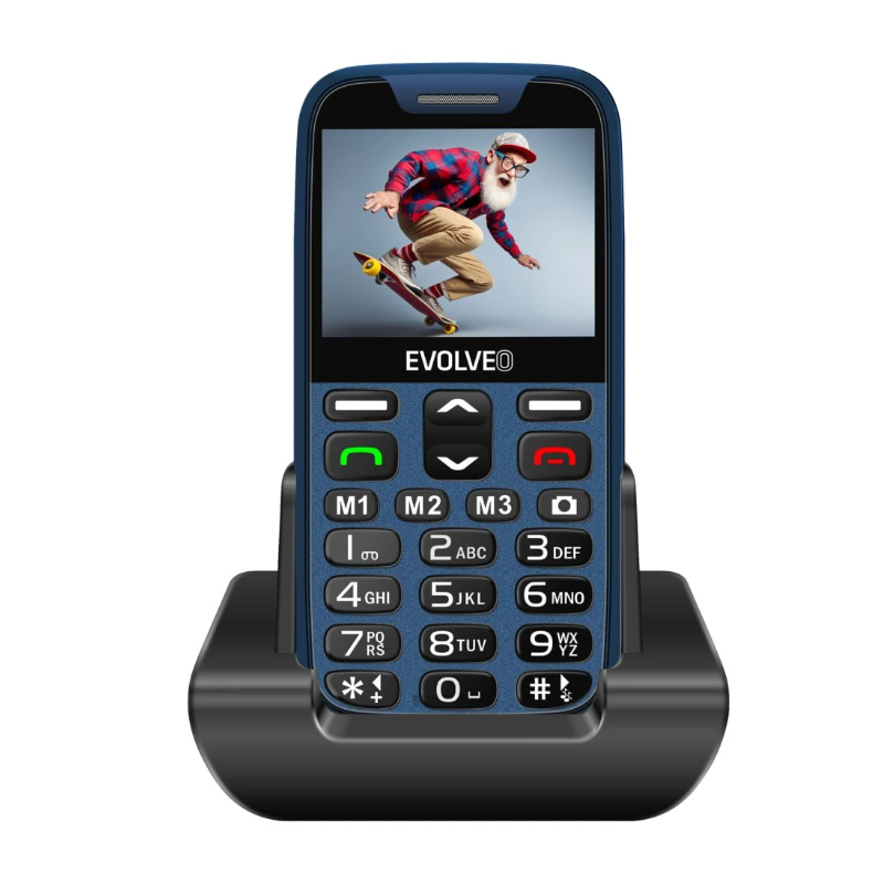 GSM aparat EasyPhone XR, modre barve