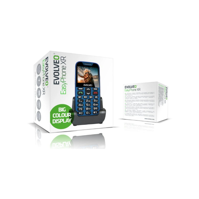 GSM aparat EasyPhone XR, modre barve