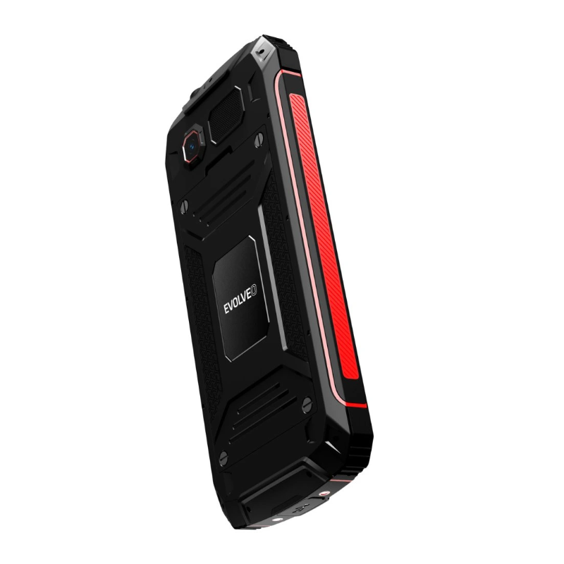 GSM aparat StrongPhone W4, črno rdeč