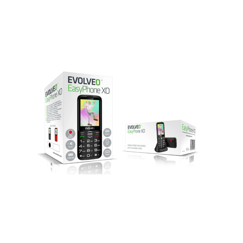  SM aparat Easyphone XO - Črne barve