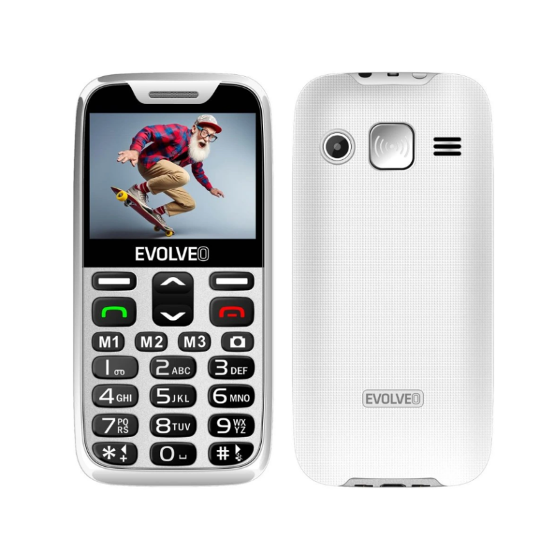 GSM aparat EasyPhone XR - Bele barve