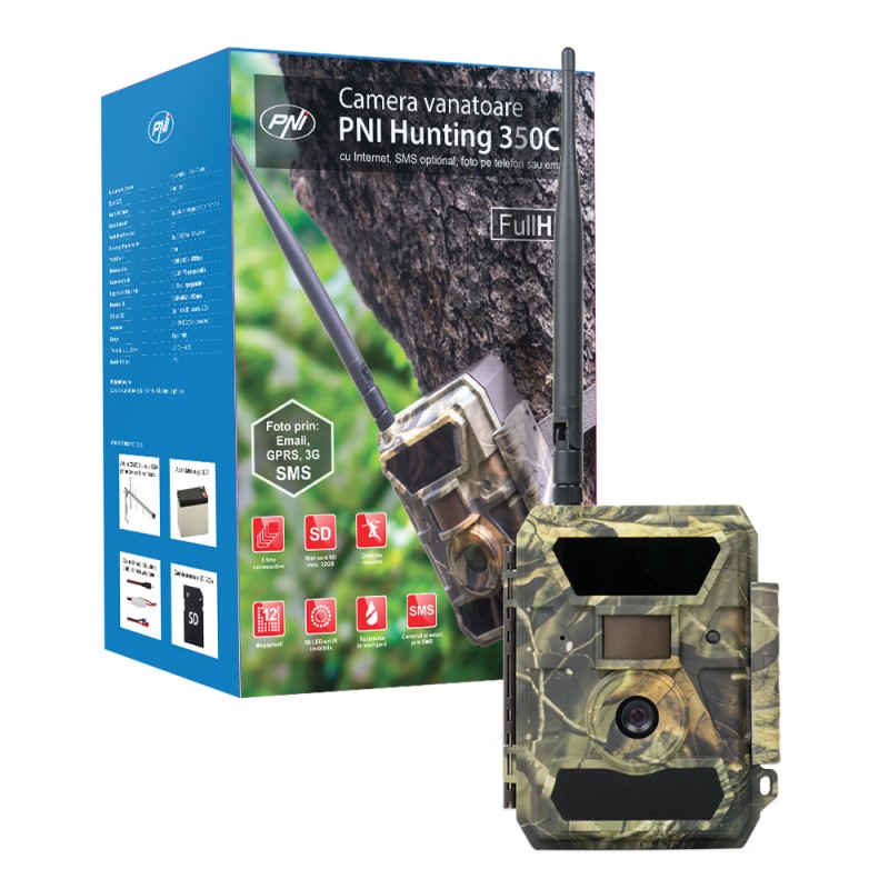 Lovska kamera Hunting 350C, 3G, FullHD, Aplikacija - Odprta embalaža