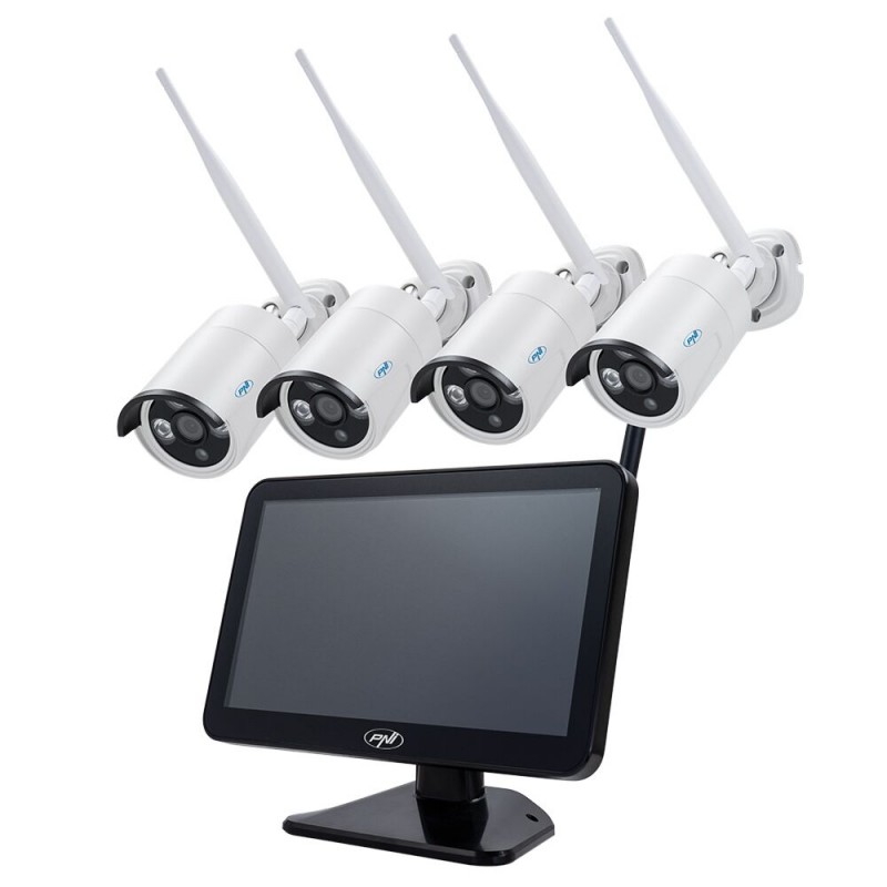 WiFi650, video nadzor,4 kamere FullHD, Wi-Fi in 12-palčni LCD monitor