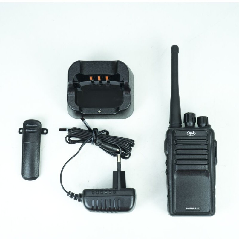 PMR R15 profesionalna prenosna radijska postaja 0,5 W, ASQ, TOT, monitor, programabilna, baterija 1200 mAh