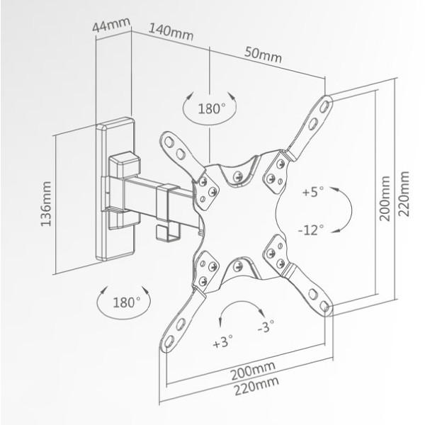 Superior Nosilec za TV SUPSTV009 13