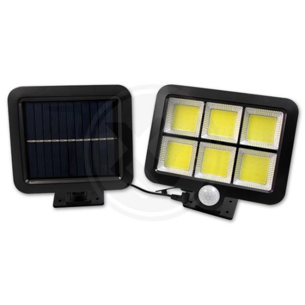 Solarni LED reflektor IP54 6xCOB + senzor 1593