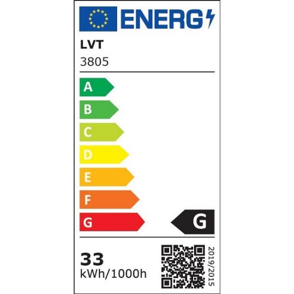 LED lestenec Galaxis Taurus 40x6 cm 33W 3805 Črn