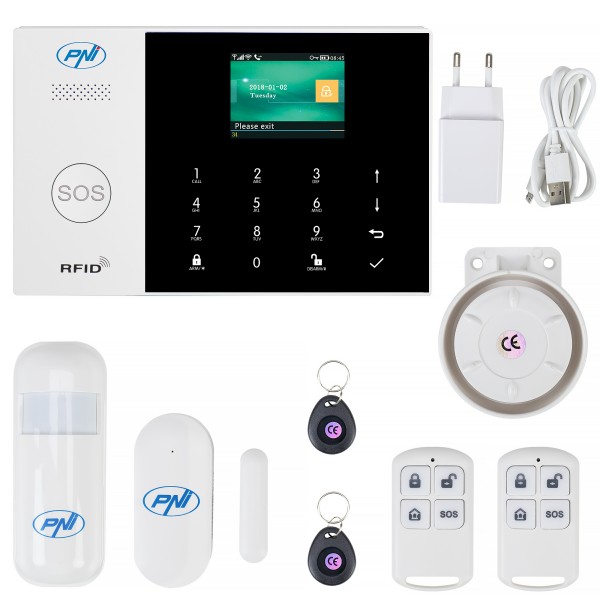 SafeHouse HS600 Wifi, GSM, 4G brezžični alarmni sistem, Tuya