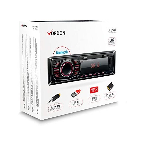 Avtoradio ARIZONA HT-175BT, Bluetooth, 4x60W, 1DIN - Odprta embalaža