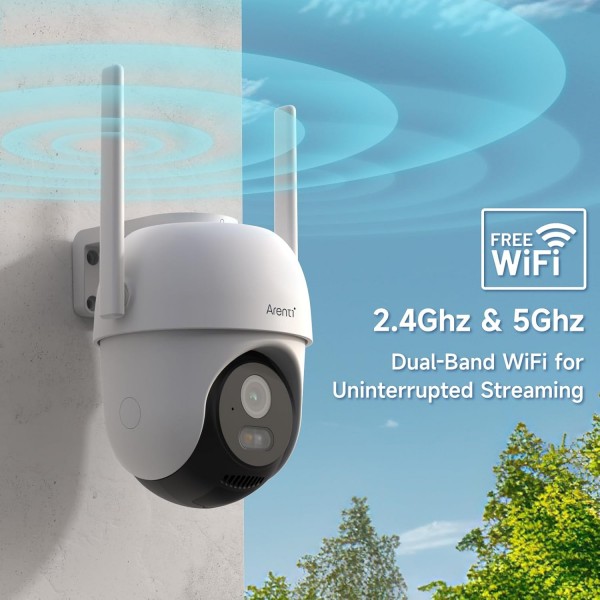 OP1 nadzorna kamera, Zunanja,4MP UHD, 2,4 in 5,8GHz, Arenti