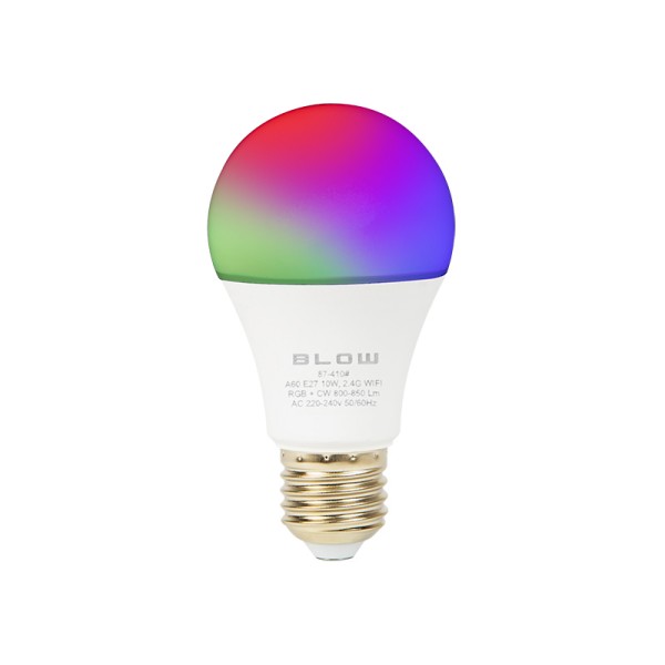 LED žarnica E27 10W 230V RGB+CW WIFI 87-410