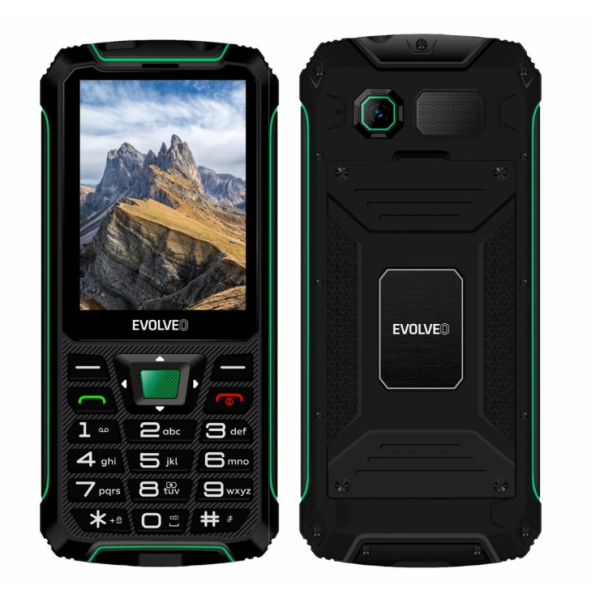Evolveo GSM aparat StrongPhone W4  črno zelen