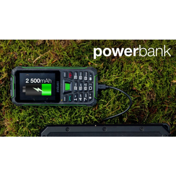 Evolveo GSM aparat StrongPhone W4  črno zelen