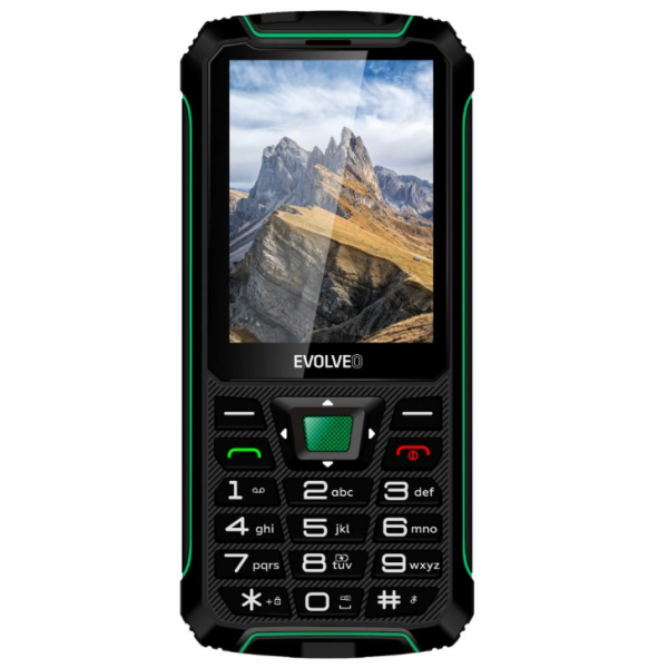 Evolveo GSM aparat StrongPhone W4  črno zelen