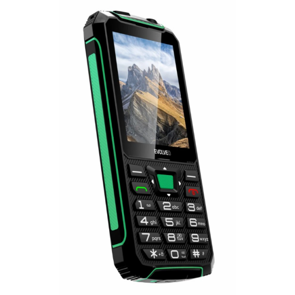 Evolveo GSM aparat StrongPhone W4  črno zelen