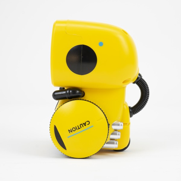Robo One interaktivni inteligentni robot, glasovno upravljanje, gumbi na dotik, rumena