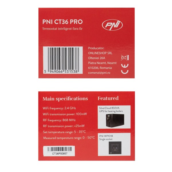 PNI Termostat CT36 PRO