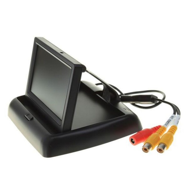 Monitor avtomobila MA432, 4,3 palčni barvni zaslon, zložljiv, 12 V, video vhod za vzvratno kamero